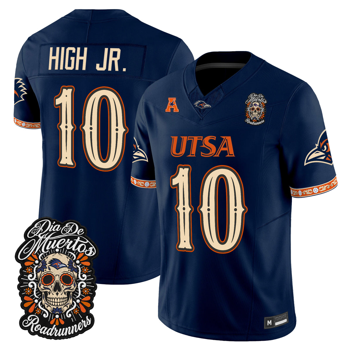  UTSA Roadrunners Día de los Muertos Vapor Limited Jersey - Stitched