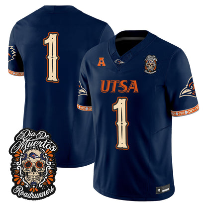  UTSA Roadrunners Día de los Muertos Vapor Limited Jersey - Stitched