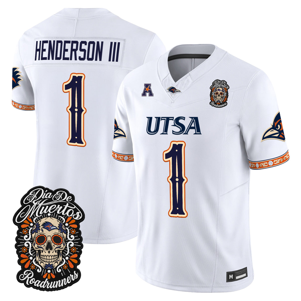  UTSA Roadrunners Día de los Muertos Vapor Limited Jersey - Stitched
