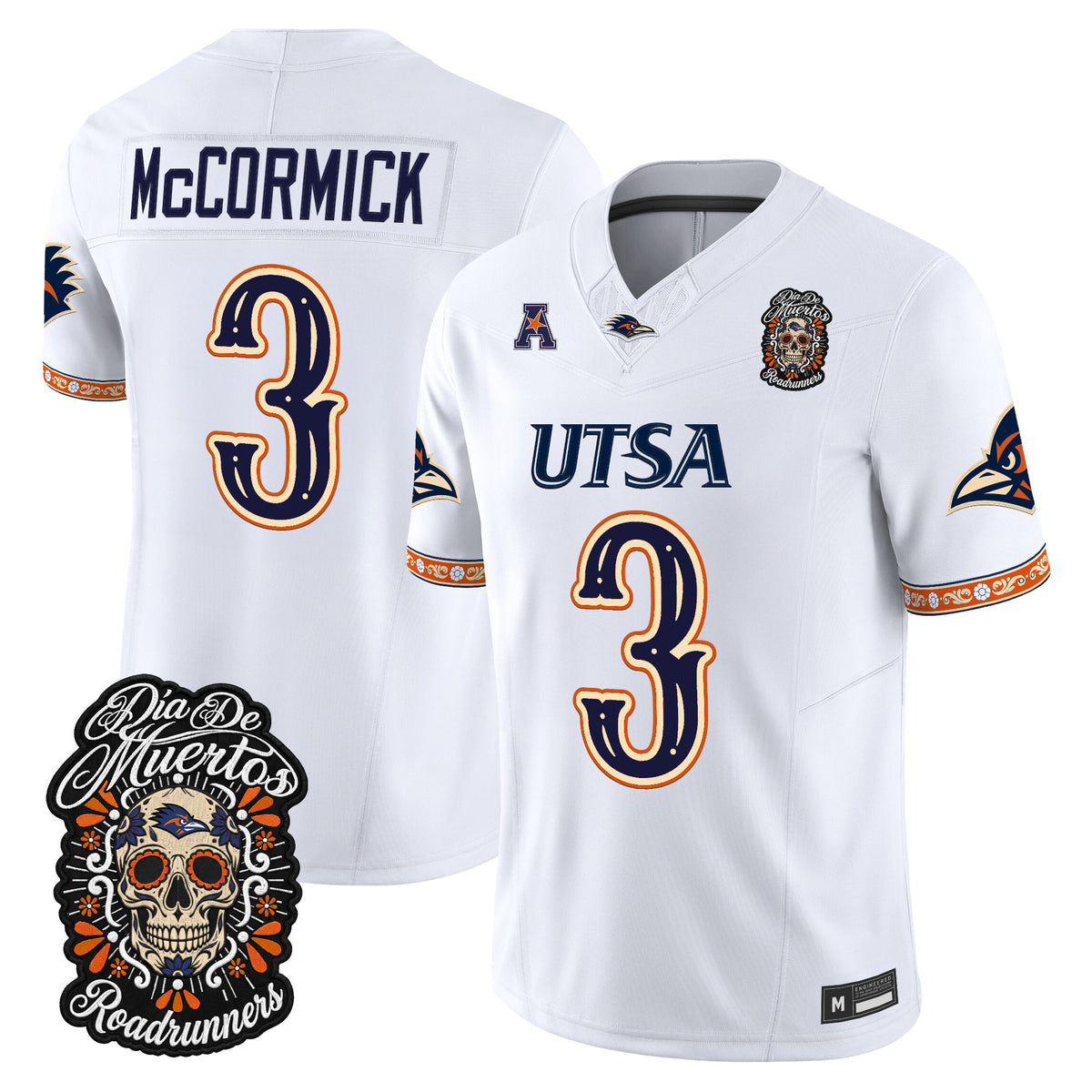  UTSA Roadrunners Día de los Muertos Vapor Limited Jersey - Stitched