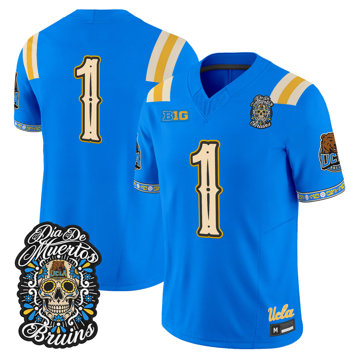  UCLA Bruins Día de los Muertos Vapor Limited Jersey - Stitched