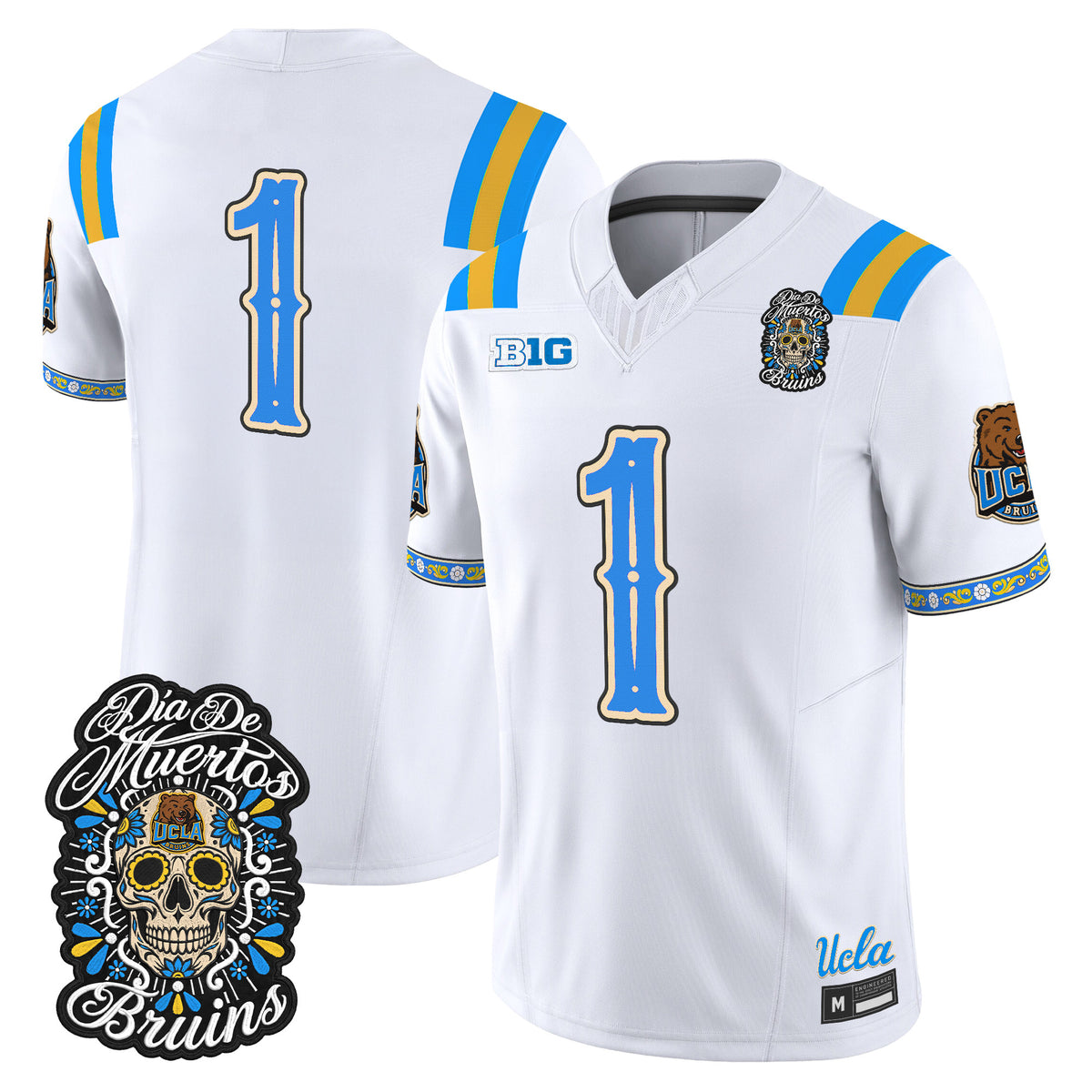  UCLA Bruins Día de los Muertos Vapor Limited Jersey - Stitched