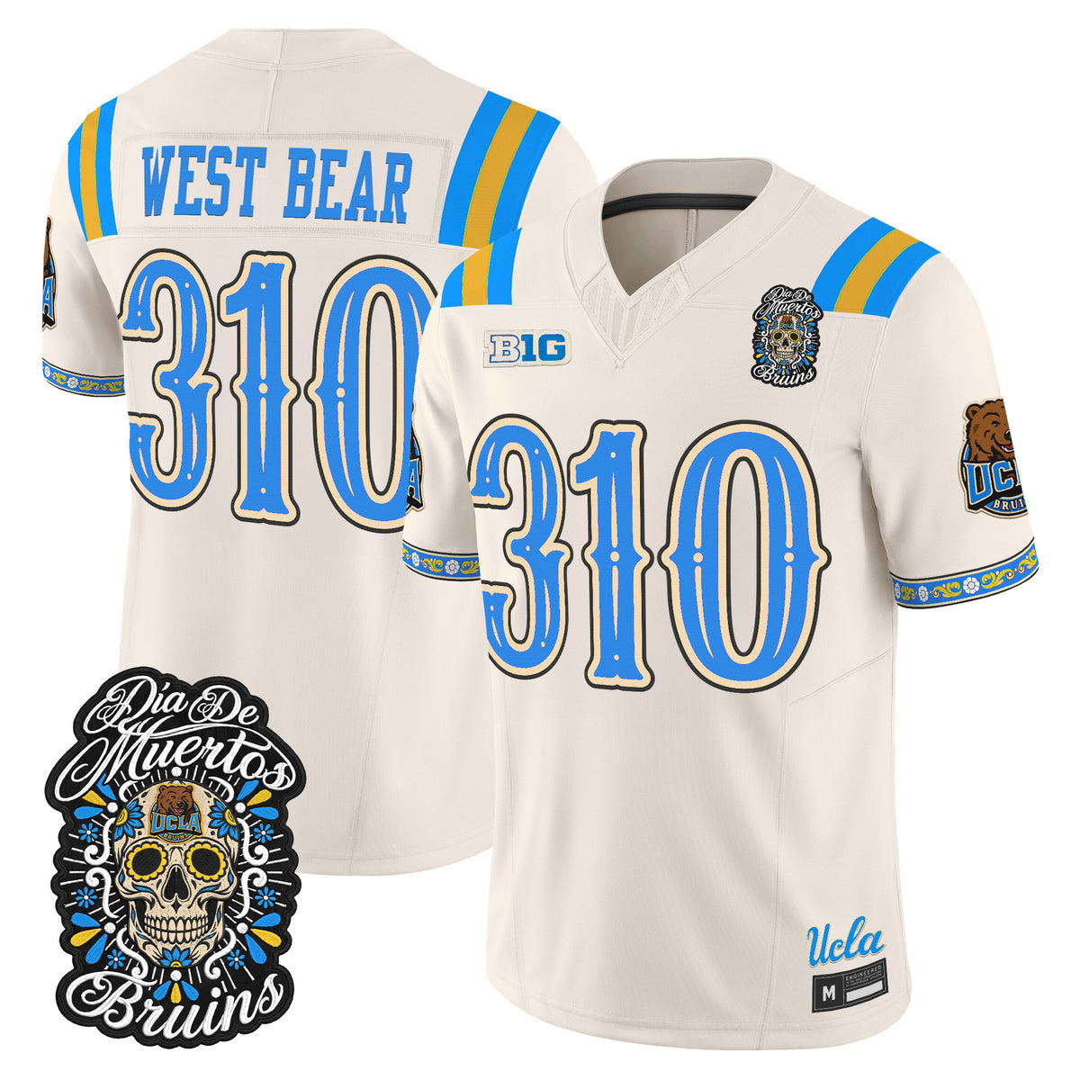  UCLA Bruins Día de los Muertos Vapor Limited Jersey - Stitched