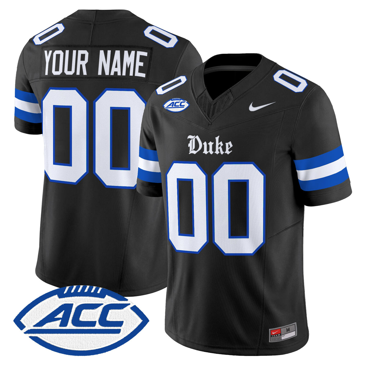 Duke Blue Devils 2026 Dark Mode Vapor Limited Custom Jersey - Stitched
