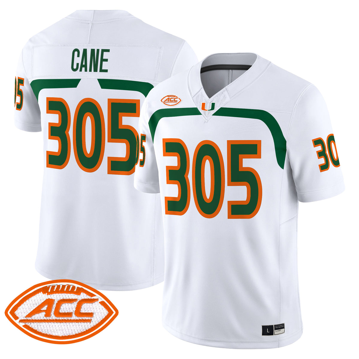 Miami Hurricanes 2009 Throwback Vapor Limited Jersey - Stitched