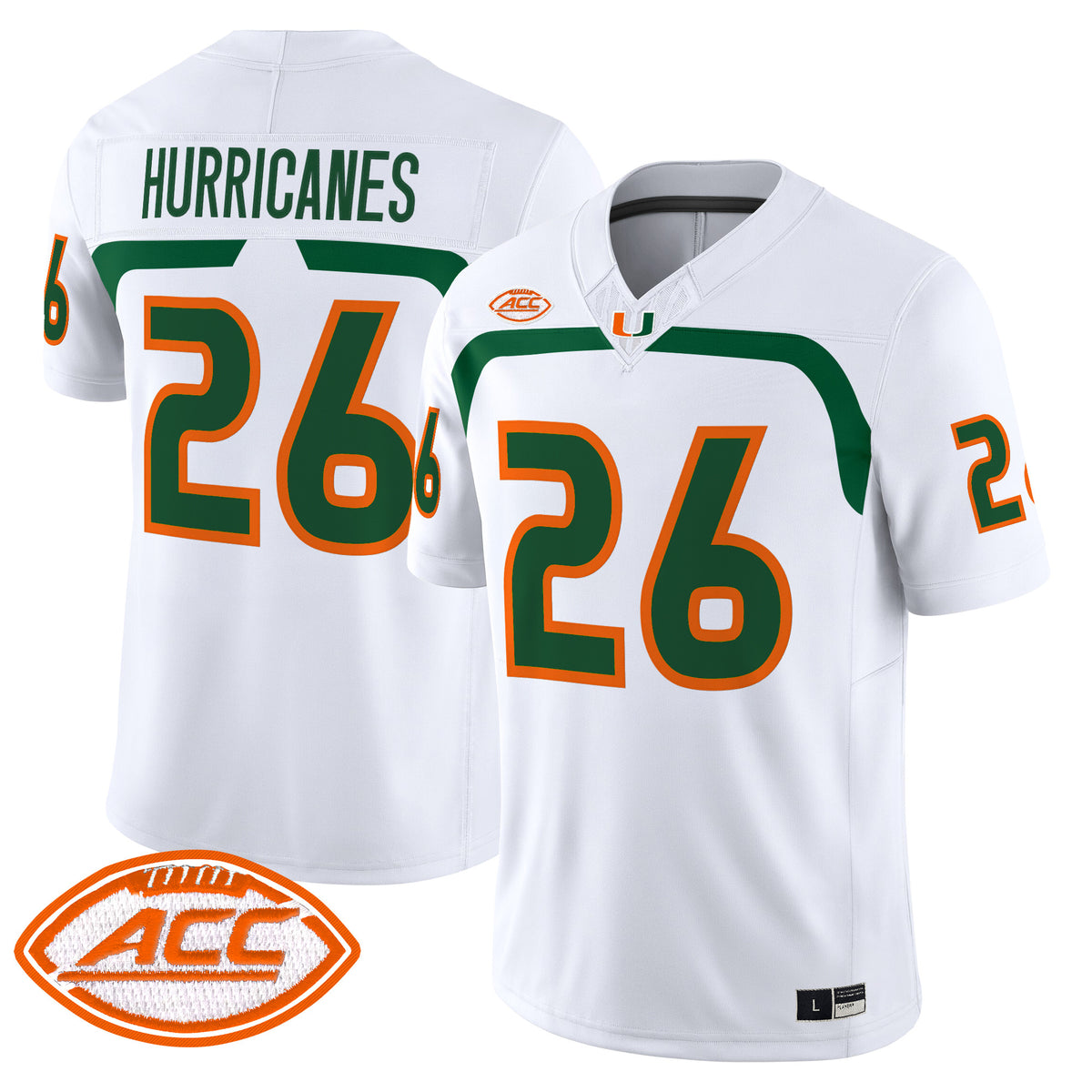 Miami Hurricanes 2009 Throwback Vapor Limited Jersey - Stitched