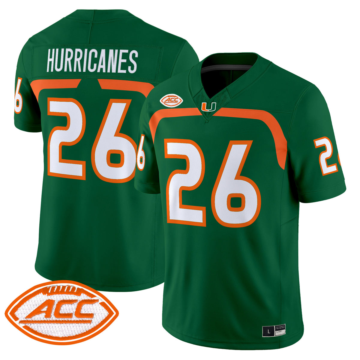 Miami Hurricanes 2009 Throwback Vapor Limited Jersey - Stitched