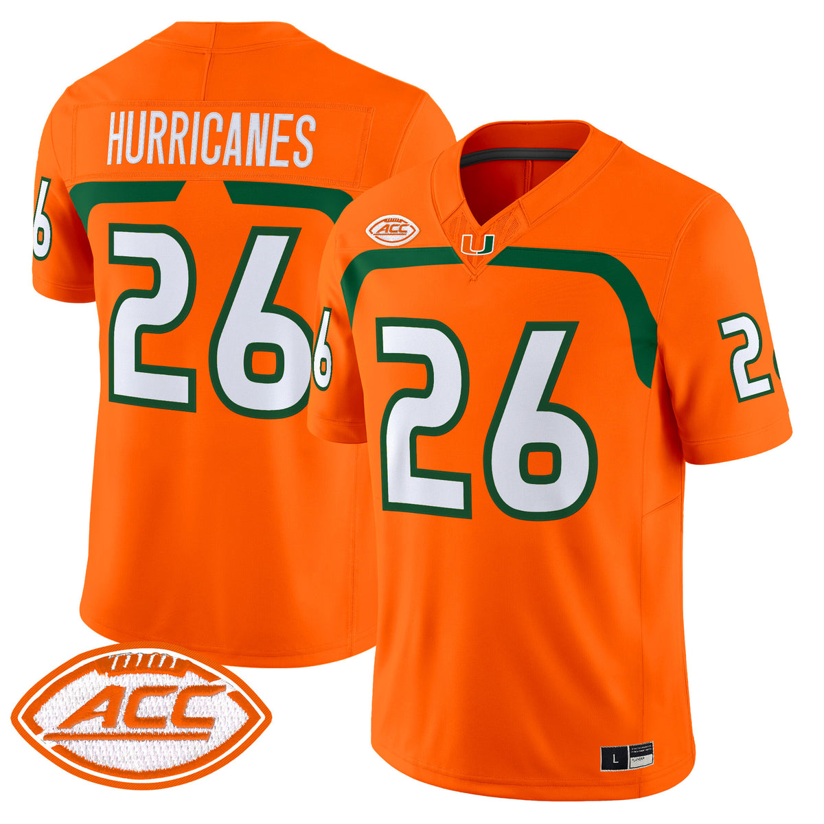 Miami Hurricanes 2009 Throwback Vapor Limited Jersey - Stitched