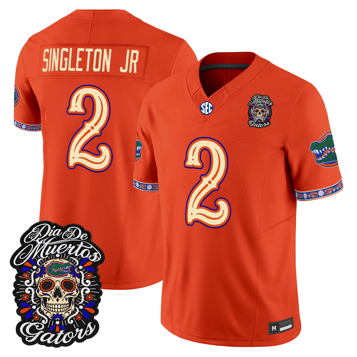 Florida Gators Día de los Muertos Vapor Limited Jersey - Stitched