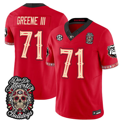Georgia Bulldogs Día de los Muertos Vapor Limited Jersey - Stitched
