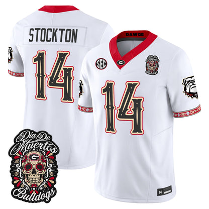 Georgia Bulldogs Día de los Muertos Vapor Limited Jersey - Stitched