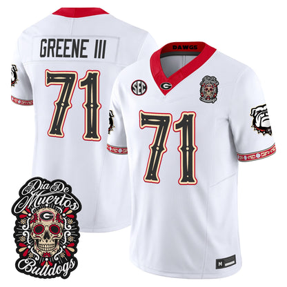 Georgia Bulldogs Día de los Muertos Vapor Limited Jersey - Stitched