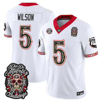 Georgia Bulldogs Día de los Muertos Vapor Limited Jersey - Stitched