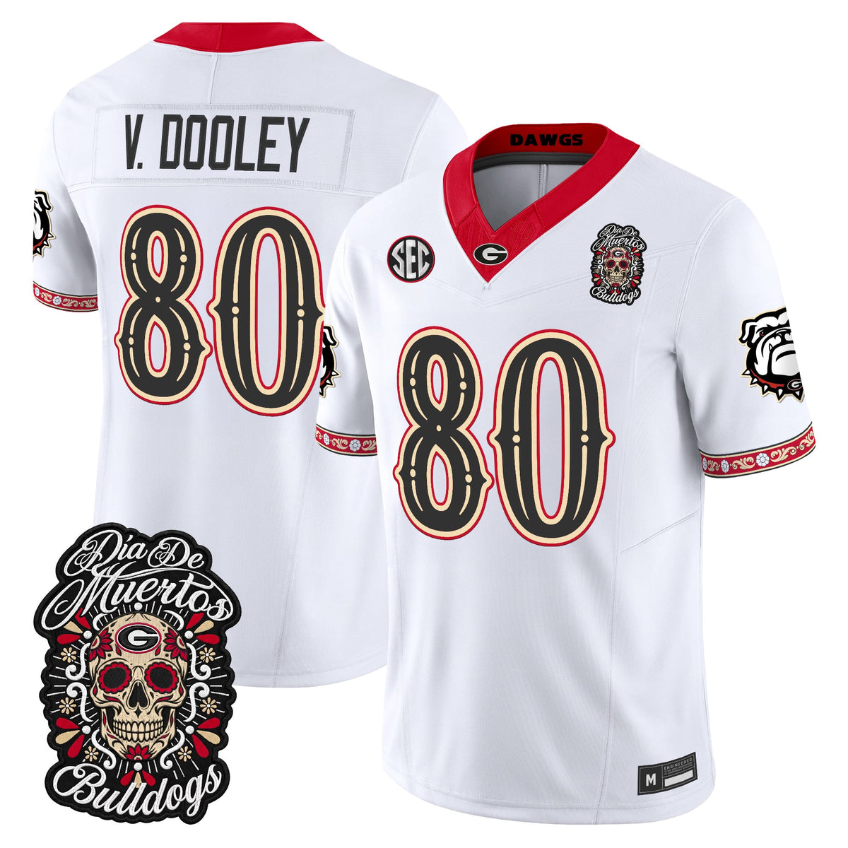 Georgia Bulldogs Día de los Muertos Vapor Limited Jersey - Stitched