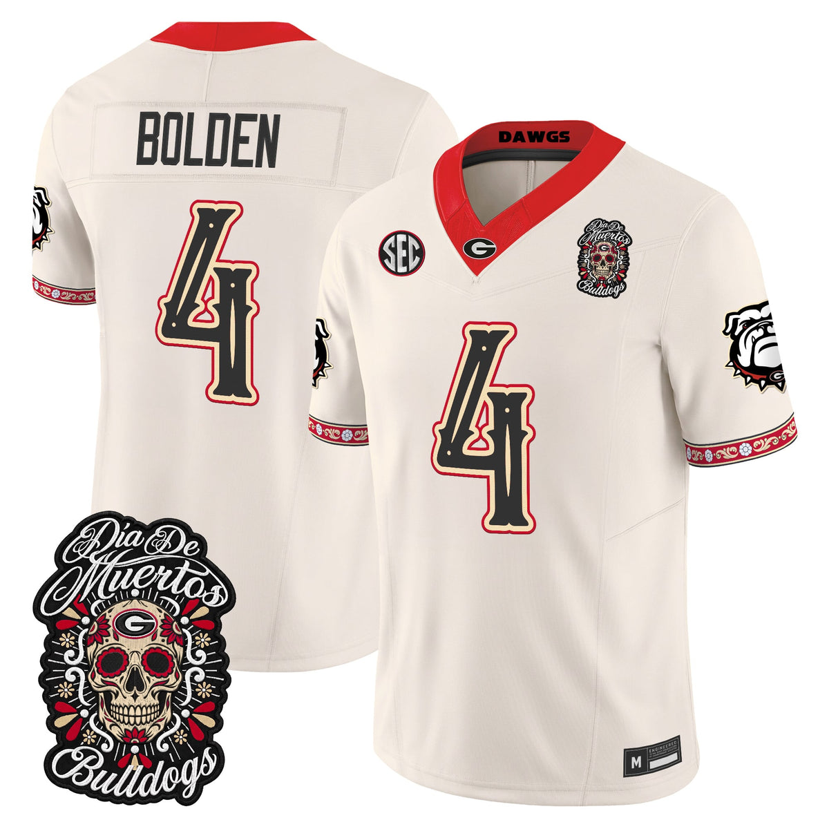 Georgia Bulldogs Día de los Muertos Vapor Limited Jersey - Stitched