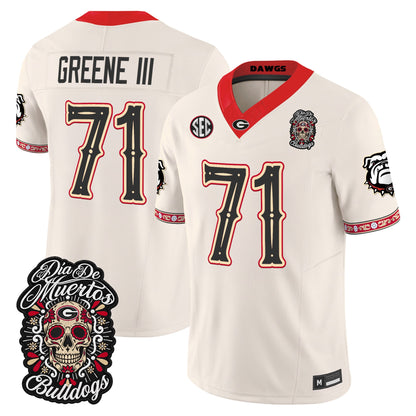 Georgia Bulldogs Día de los Muertos Vapor Limited Jersey - Stitched