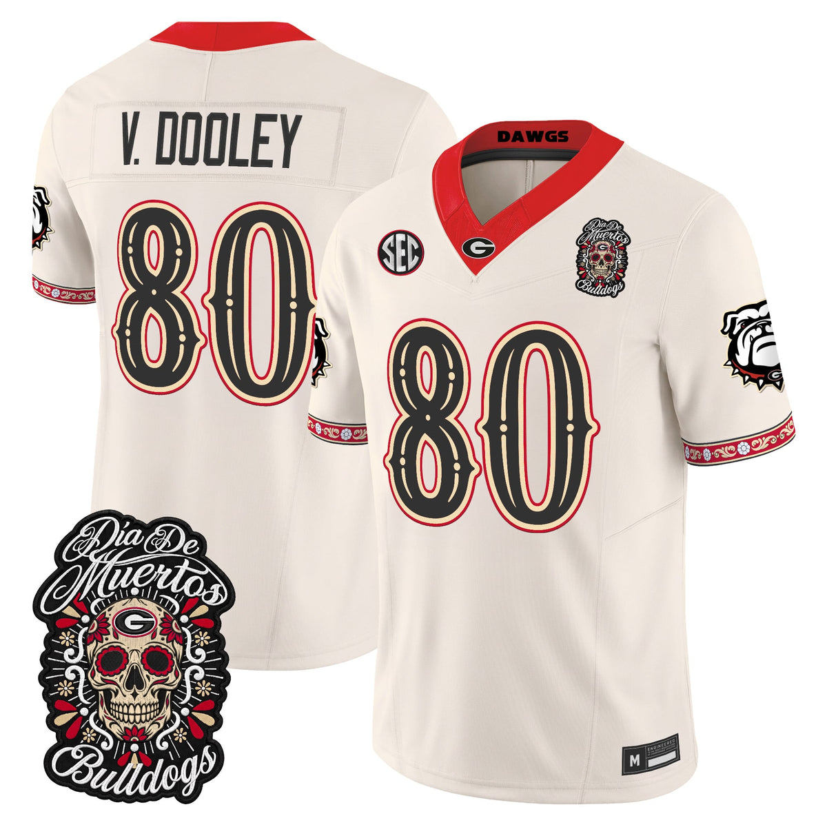 Georgia Bulldogs Día de los Muertos Vapor Limited Jersey - Stitched