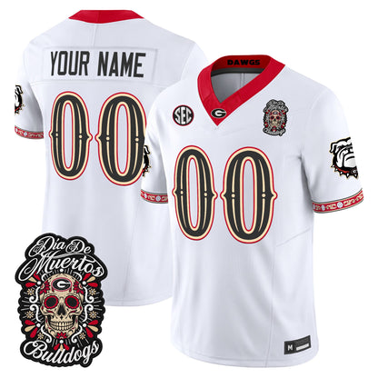 Georgia Bulldogs Día de los Muertos Vapor Limited Custom Jersey - Stitched