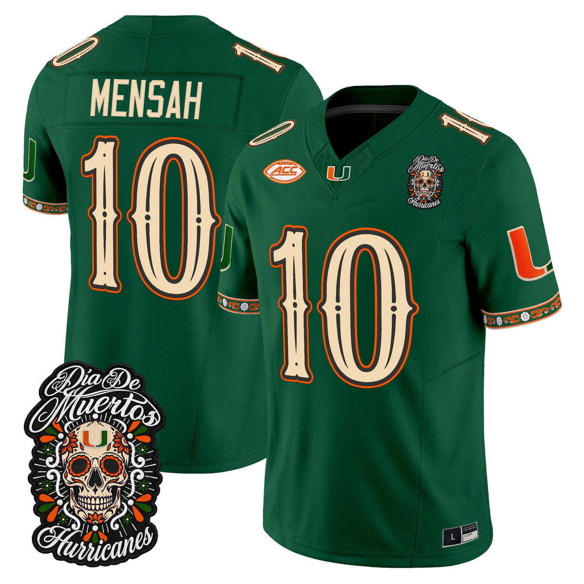 Miami Hurricanes Día de los Muertos Vapor Limited Jersey - Stitched