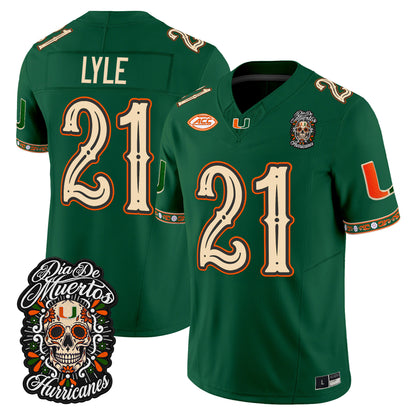 Miami Hurricanes Día de los Muertos Vapor Limited Jersey - Stitched