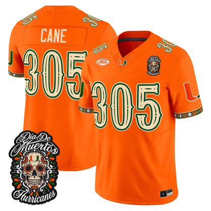 Miami Hurricanes Día de los Muertos Vapor Limited Jersey - Stitched