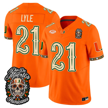 Miami Hurricanes Día de los Muertos Vapor Limited Jersey - Stitched
