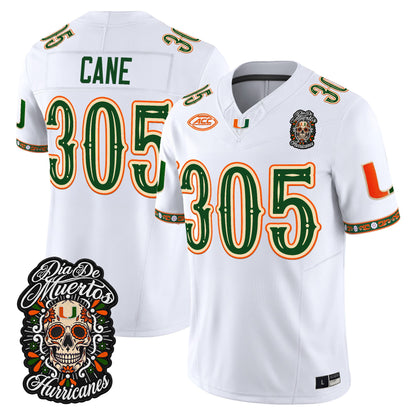 Miami Hurricanes Día de los Muertos Vapor Limited Jersey - Stitched