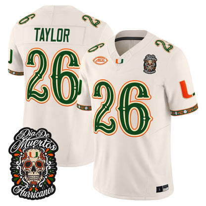 Miami Hurricanes Día de los Muertos Vapor Limited Jersey - Stitched