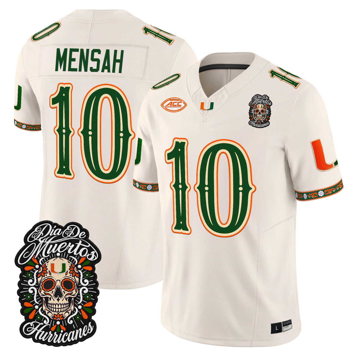 Miami Hurricanes Día de los Muertos Vapor Limited Jersey - Stitched