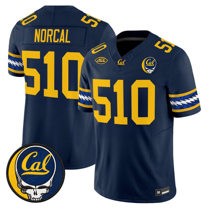 California Golden Bears x Grateful Dead Vapor Limited Jersey - Stitched
