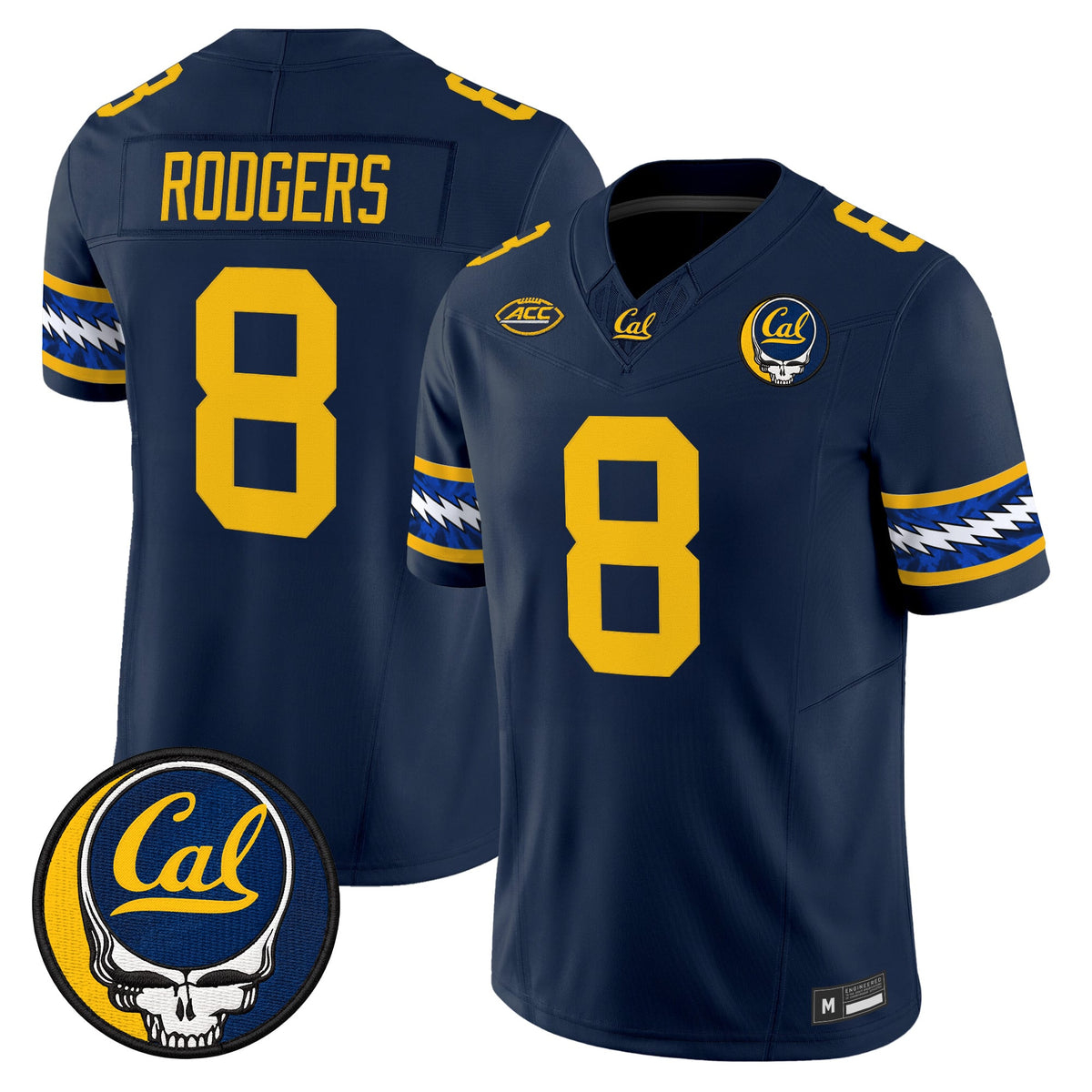 California Golden Bears x Grateful Dead Vapor Limited Jersey - Stitched