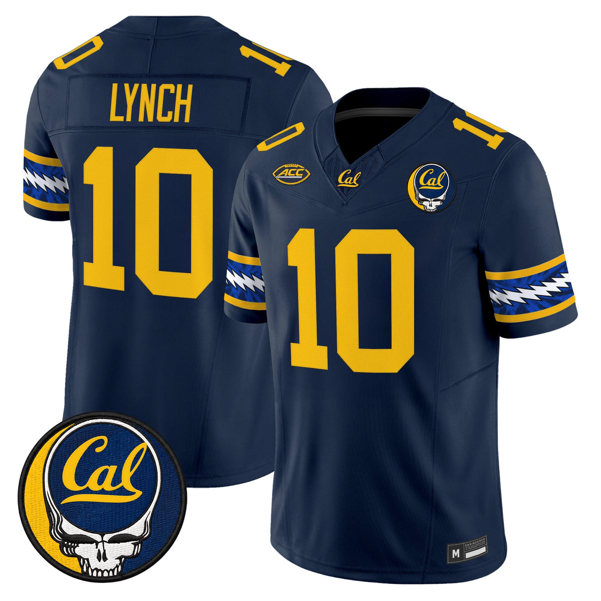 California Golden Bears x Grateful Dead Vapor Limited Jersey - Stitched