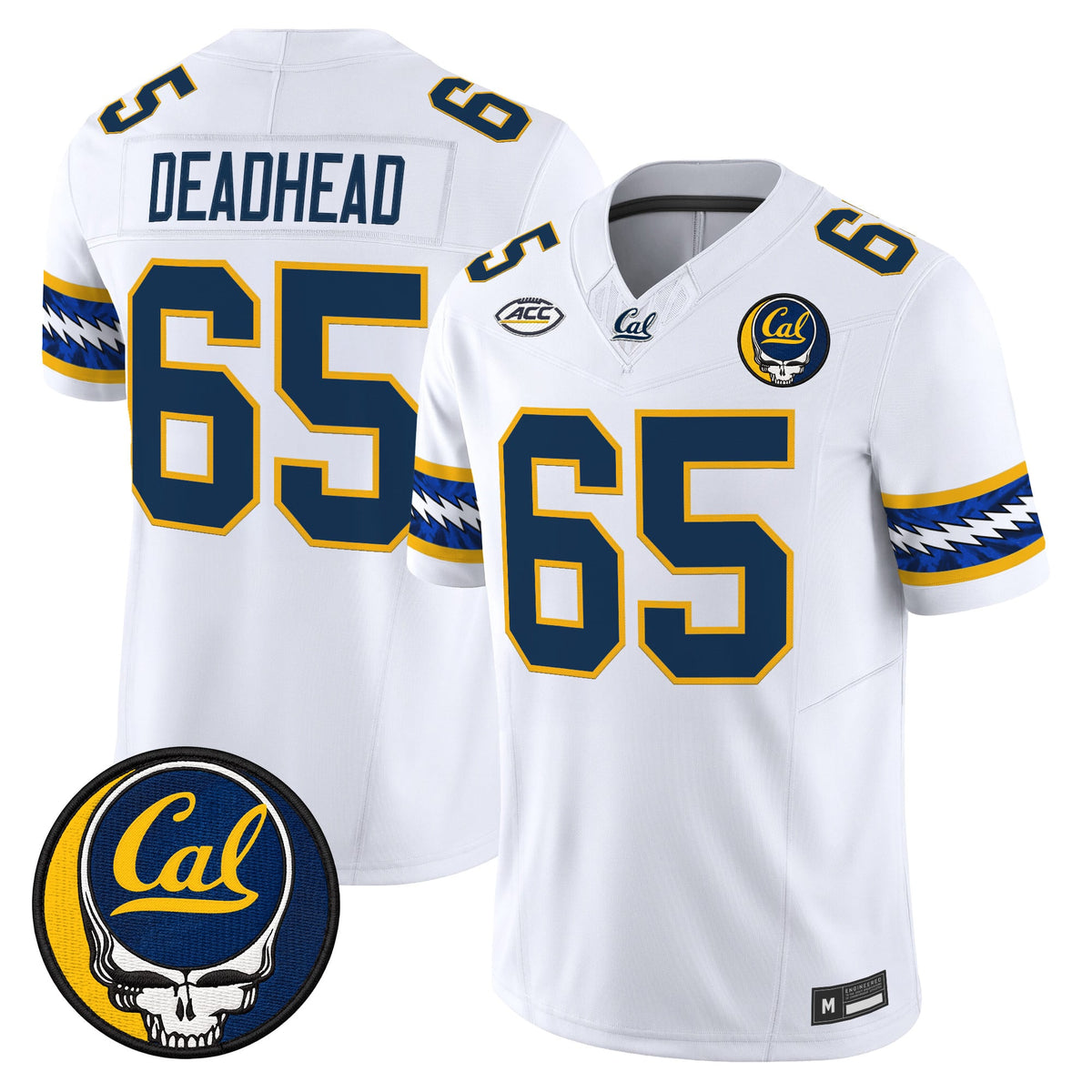 California Golden Bears x Grateful Dead Vapor Limited Jersey - Stitched
