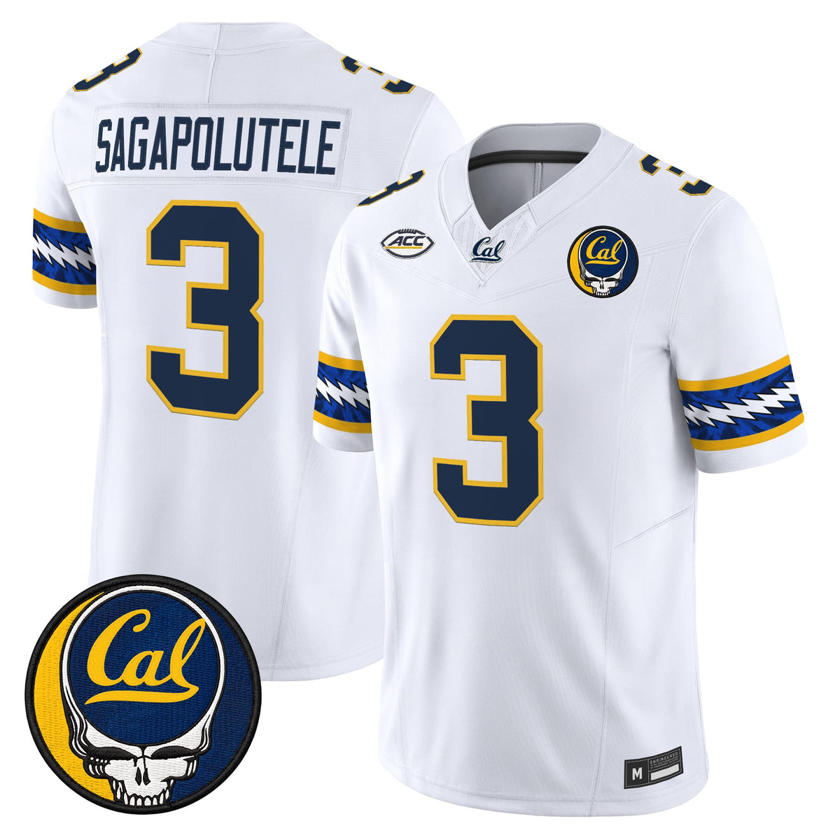 California Golden Bears x Grateful Dead Vapor Limited Jersey - Stitched