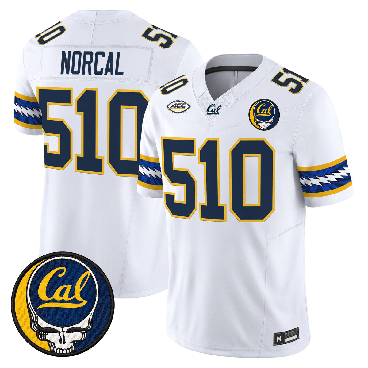 California Golden Bears x Grateful Dead Vapor Limited Jersey - Stitched