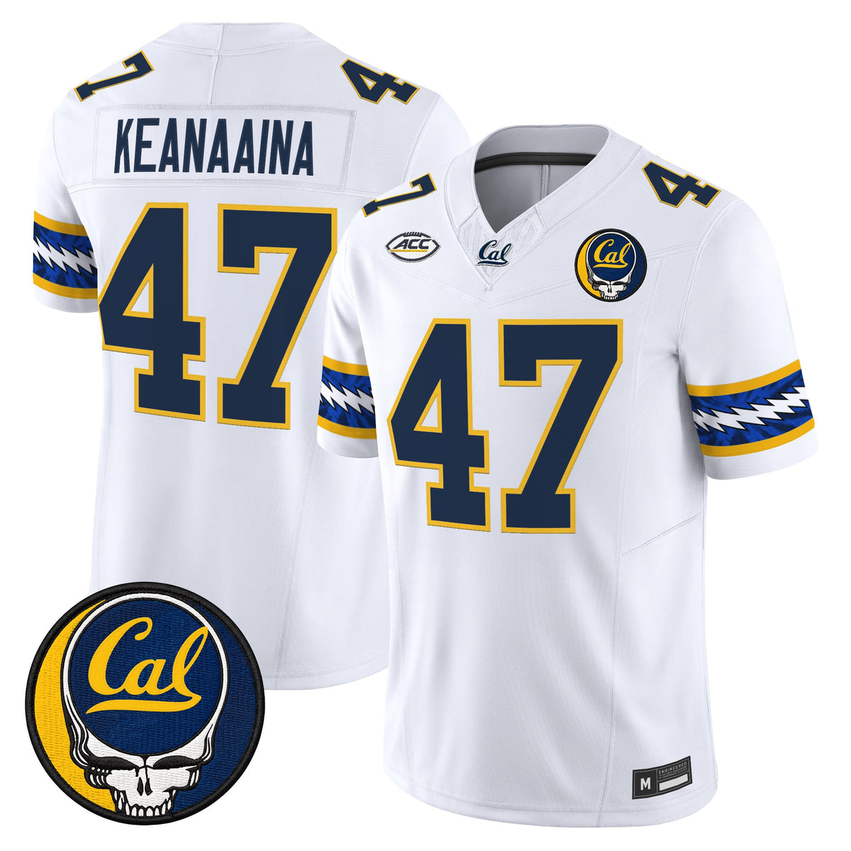 California Golden Bears x Grateful Dead Vapor Limited Jersey - Stitched