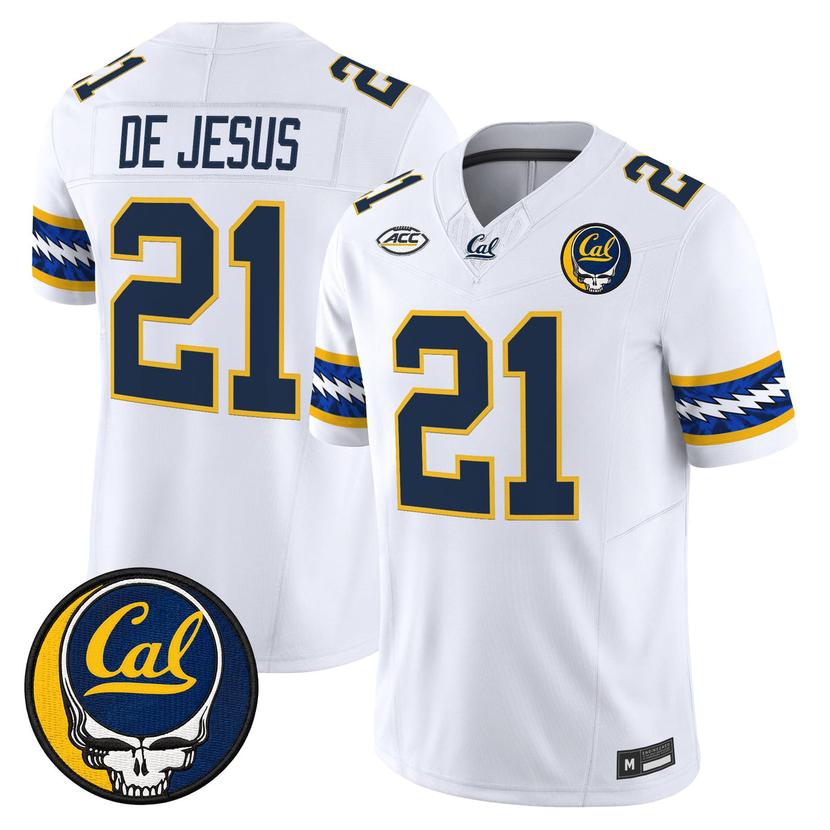 California Golden Bears x Grateful Dead Vapor Limited Jersey - Stitched
