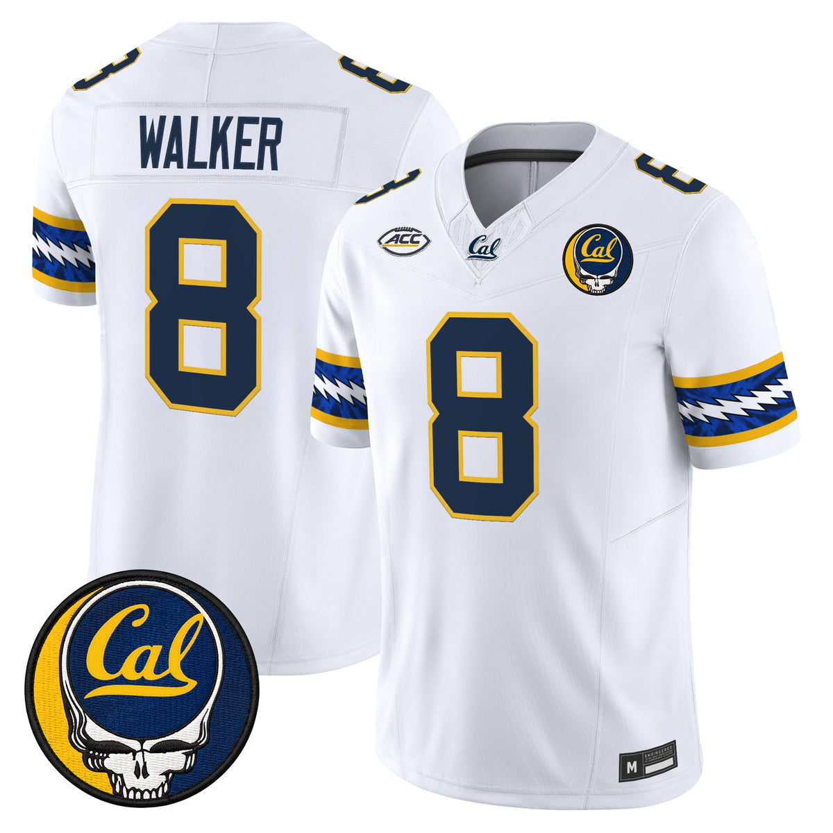California Golden Bears x Grateful Dead Vapor Limited Jersey - Stitched