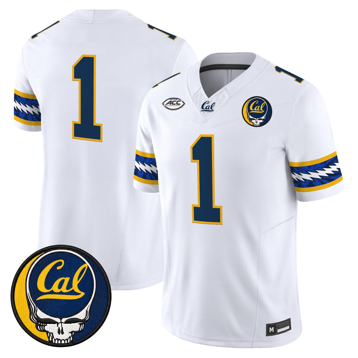 California Golden Bears x Grateful Dead Vapor Limited Jersey - Stitched