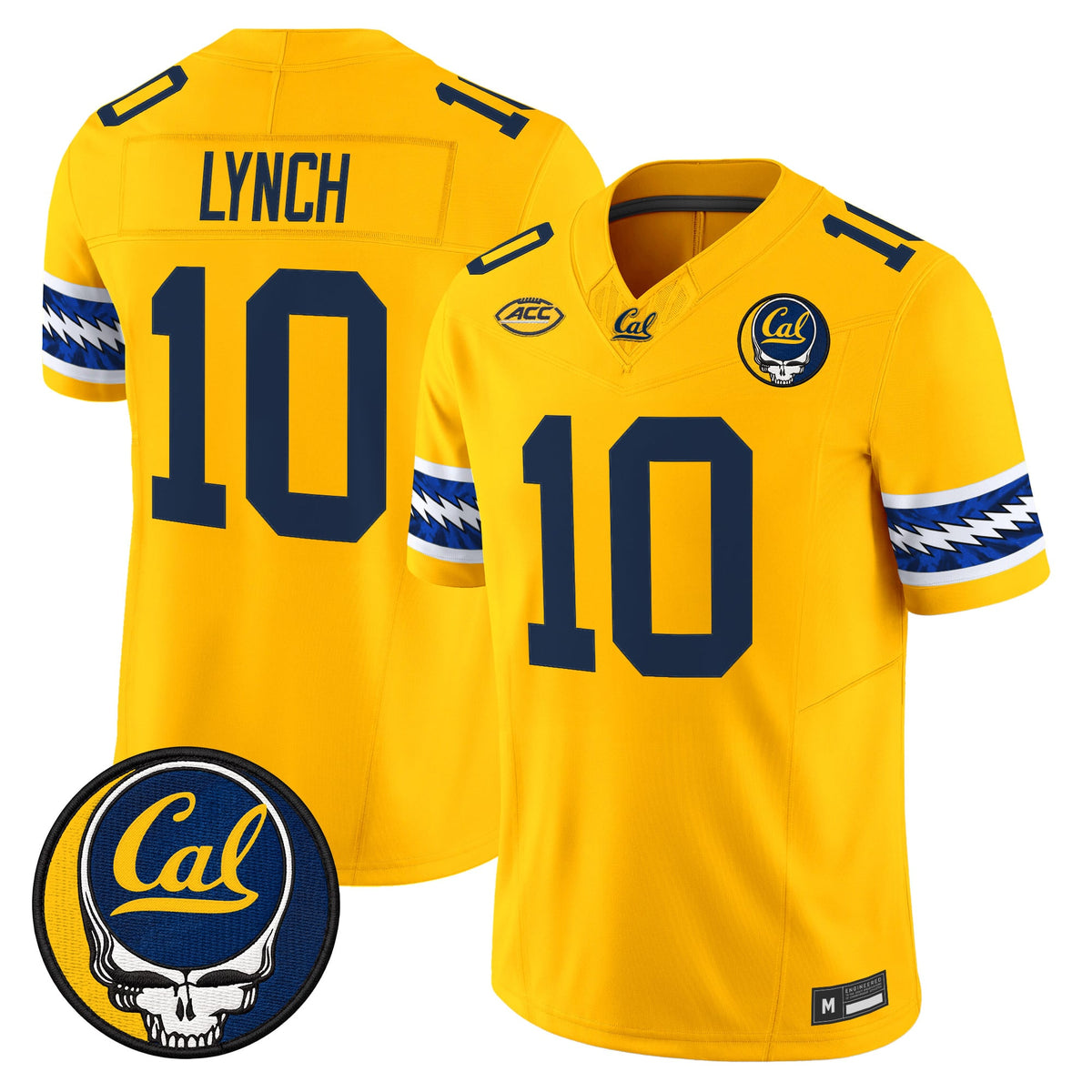 California Golden Bears x Grateful Dead Vapor Limited Jersey - Stitched