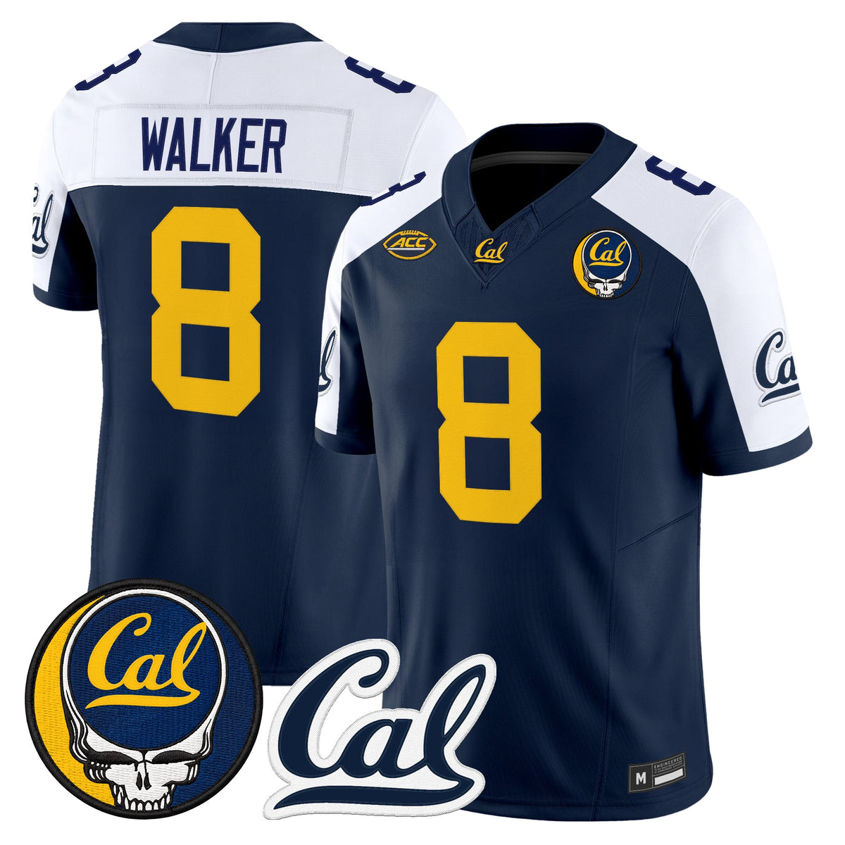 California Golden Bears x Grateful Dead Vapor Limited Jersey - Stitched