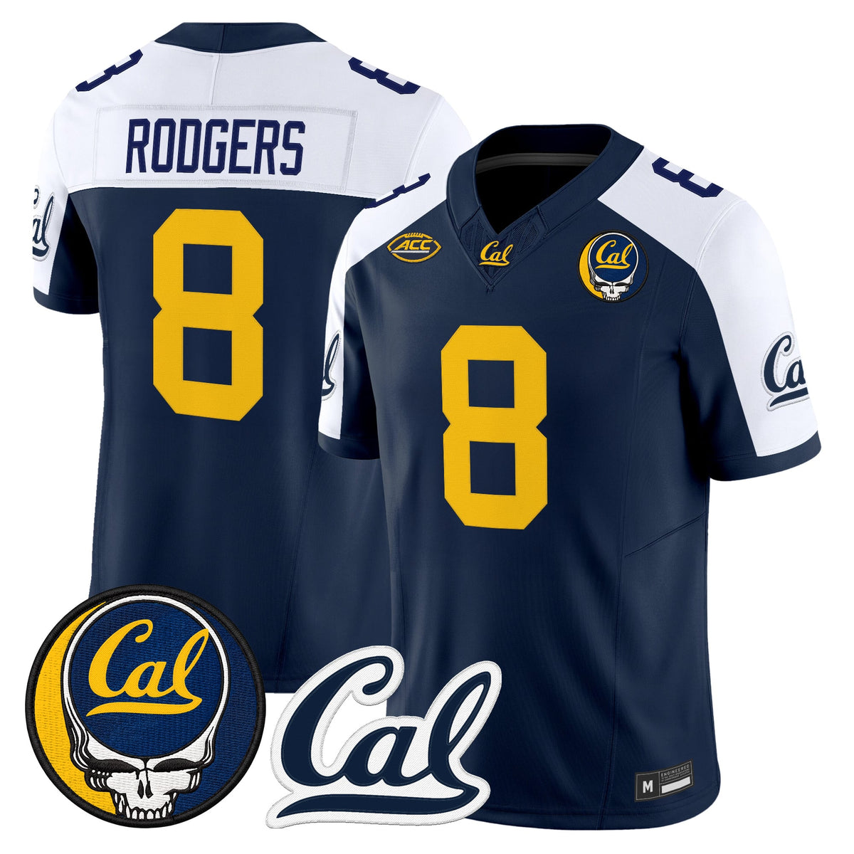 California Golden Bears x Grateful Dead Vapor Limited Jersey - Stitched