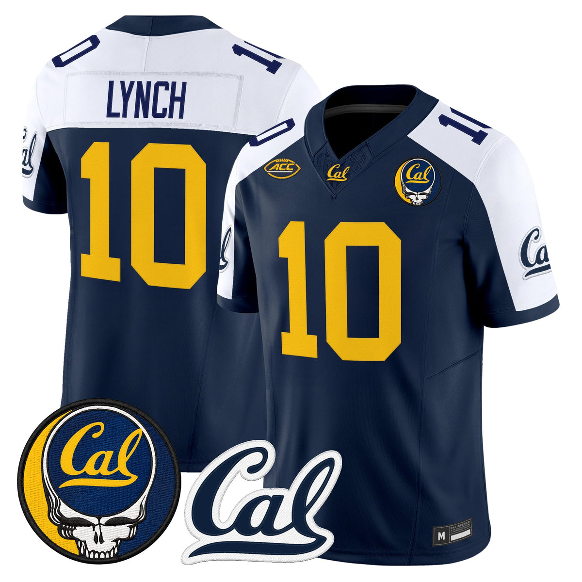 California Golden Bears x Grateful Dead Vapor Limited Jersey - Stitched