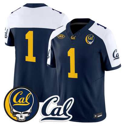 California Golden Bears x Grateful Dead Vapor Limited Jersey - Stitched