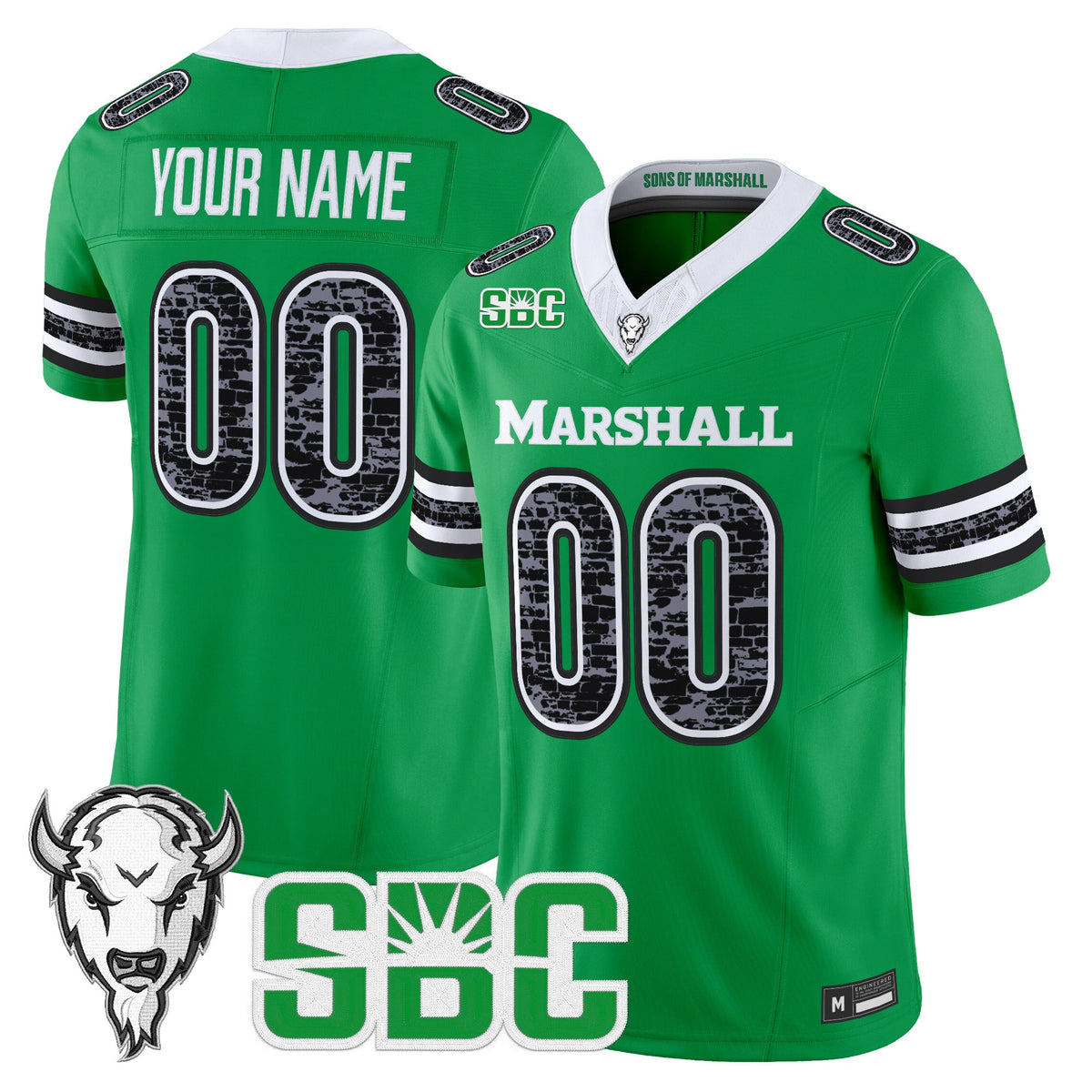 Marshall Thundering Herd Coal Country Tribute Vapor Limited Custom Jersey - Stitched