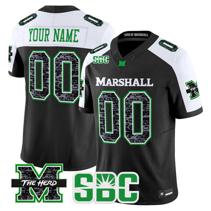Marshall Thundering Herd Coal Country Tribute Vapor Limited Custom Jersey - Stitched