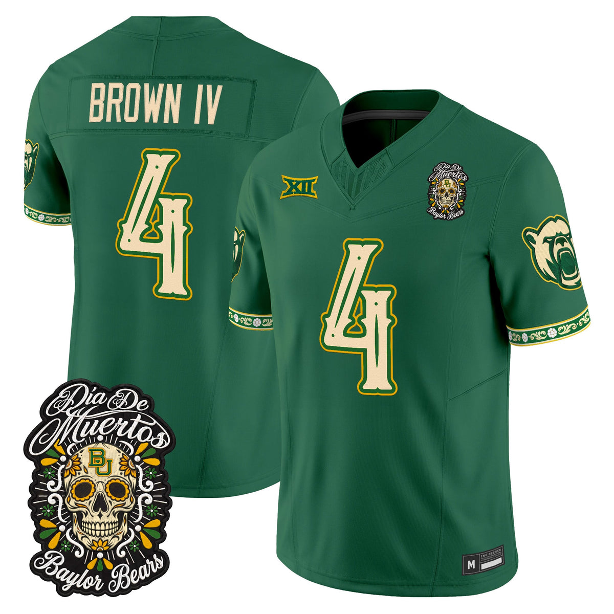 Baylor Bears Día de los Muertos Vapor Limited Jersey - Stitched