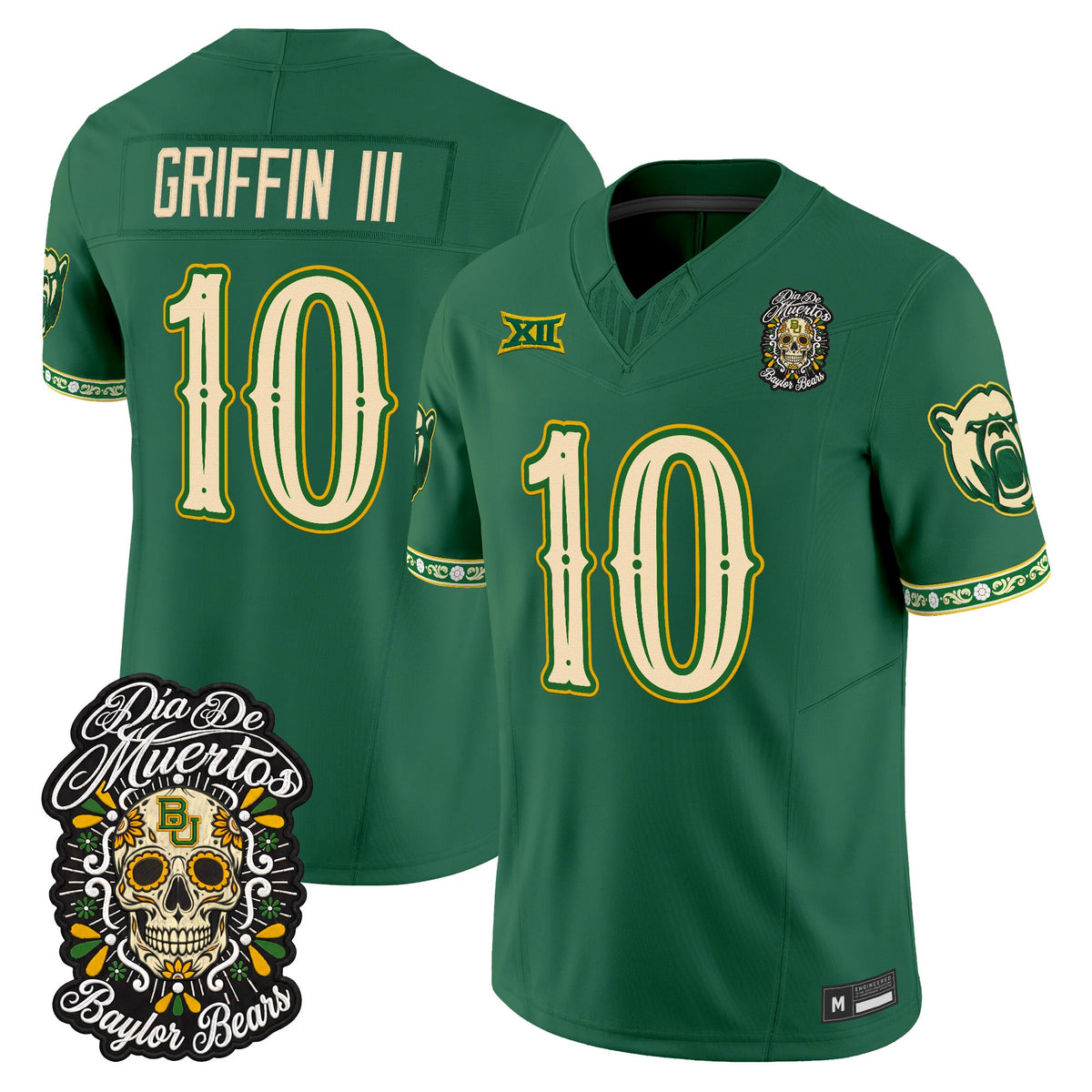 Baylor Bears Día de los Muertos Vapor Limited Jersey - Stitched