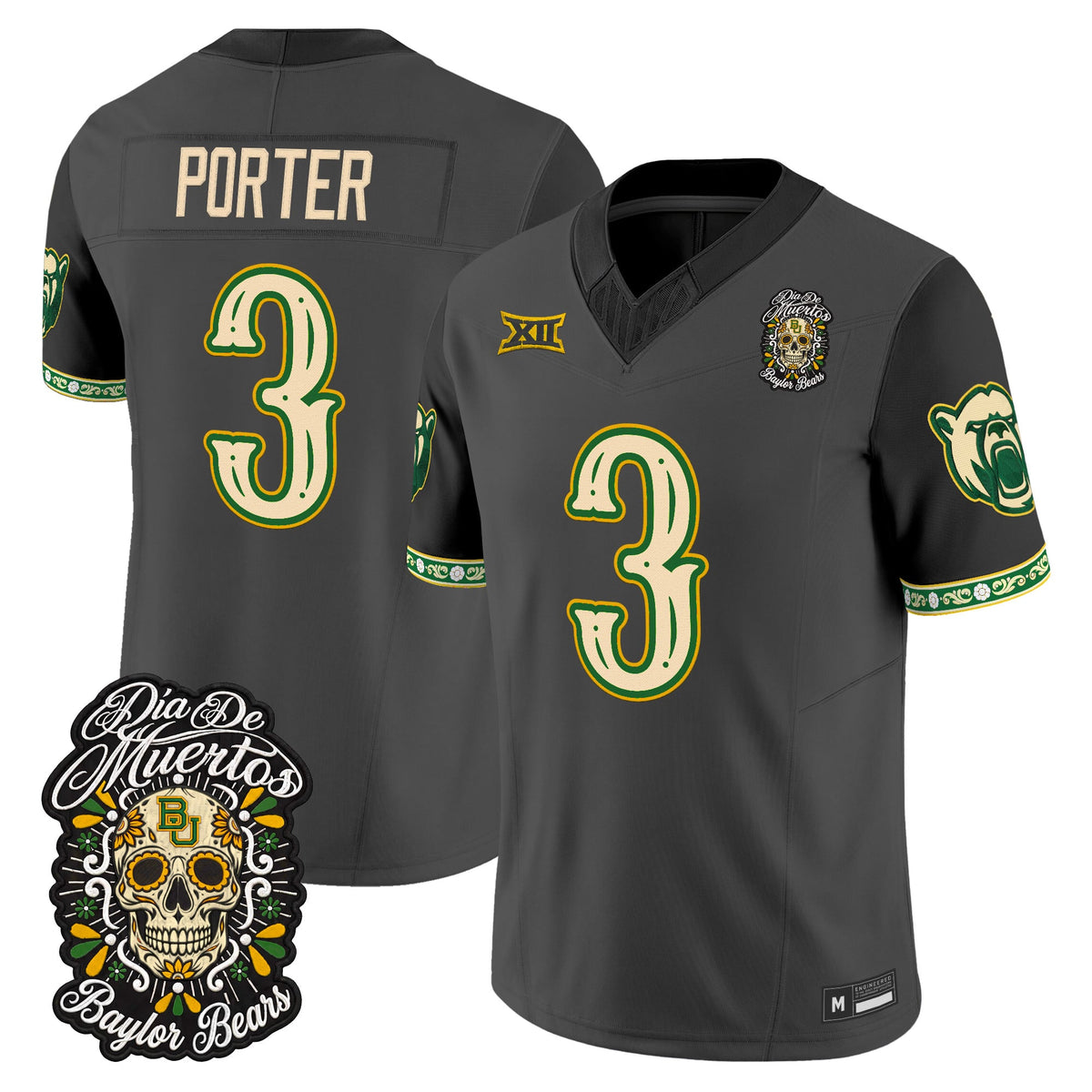 Baylor Bears Día de los Muertos Vapor Limited Jersey - Stitched