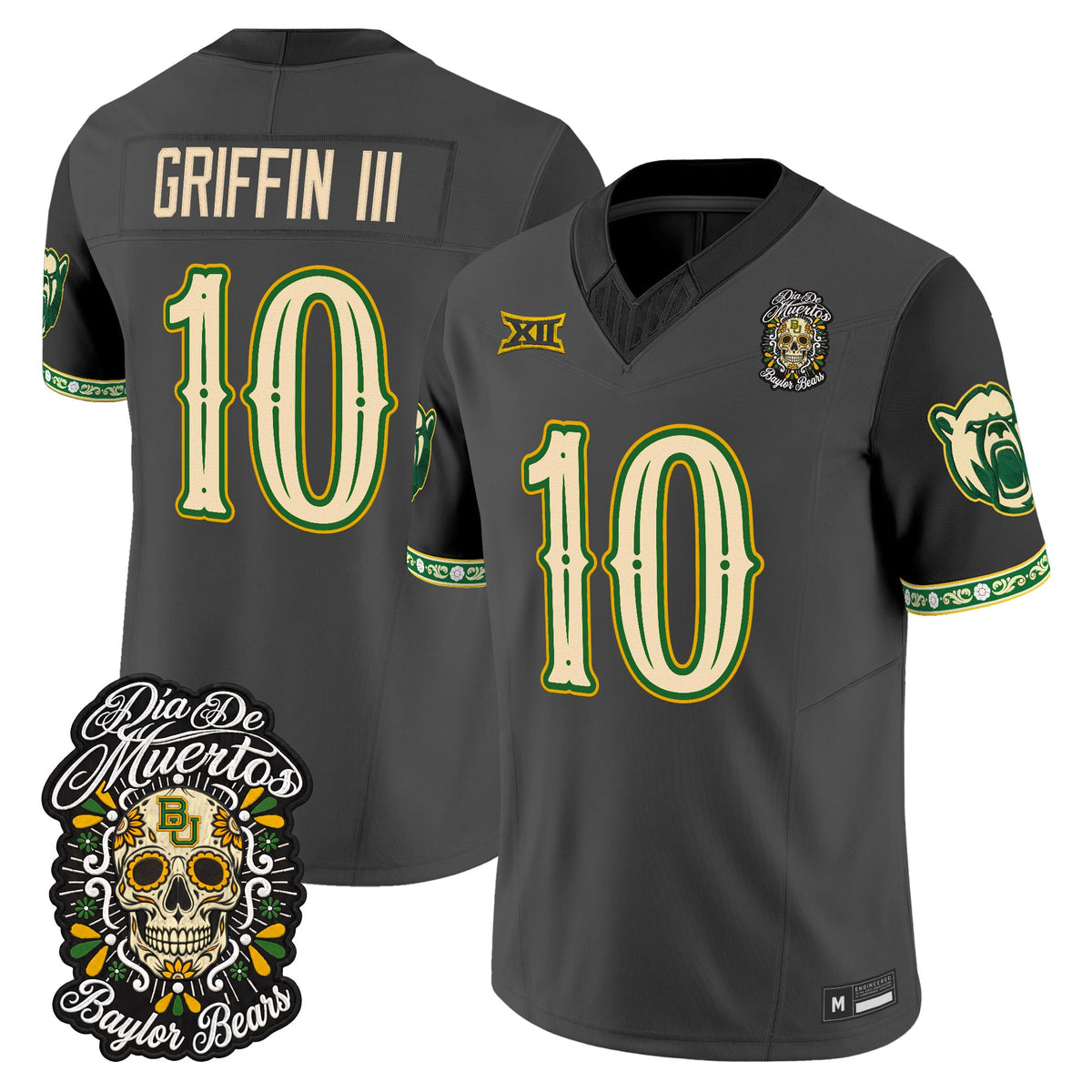 Baylor Bears Día de los Muertos Vapor Limited Jersey - Stitched